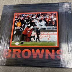Joe Flacco Cleveland Browns Autographed 8x10 Framed Photo With COA