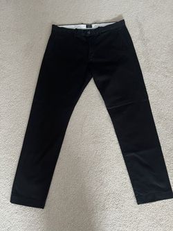 Men’s J. Crew Black Stretch Pants size 35 X 32 Style 484