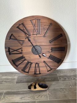 Brow 2 1/2 foot wall clock decor