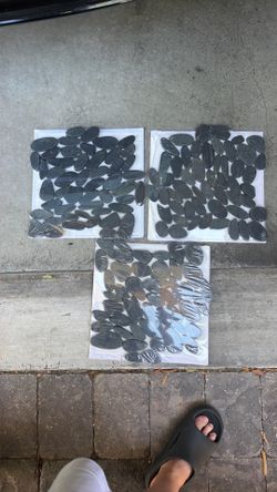 Tile - Black River Rock - $25
