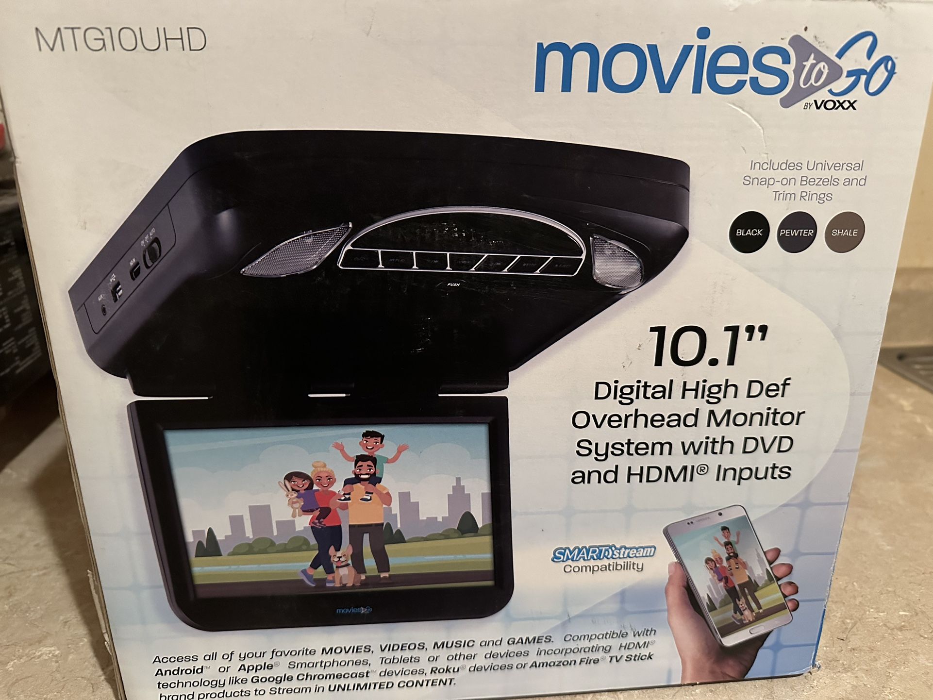 Drop Down Screen With DVD Player 