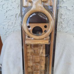 5 Piece Solid Oak Wood Bathroom Set New