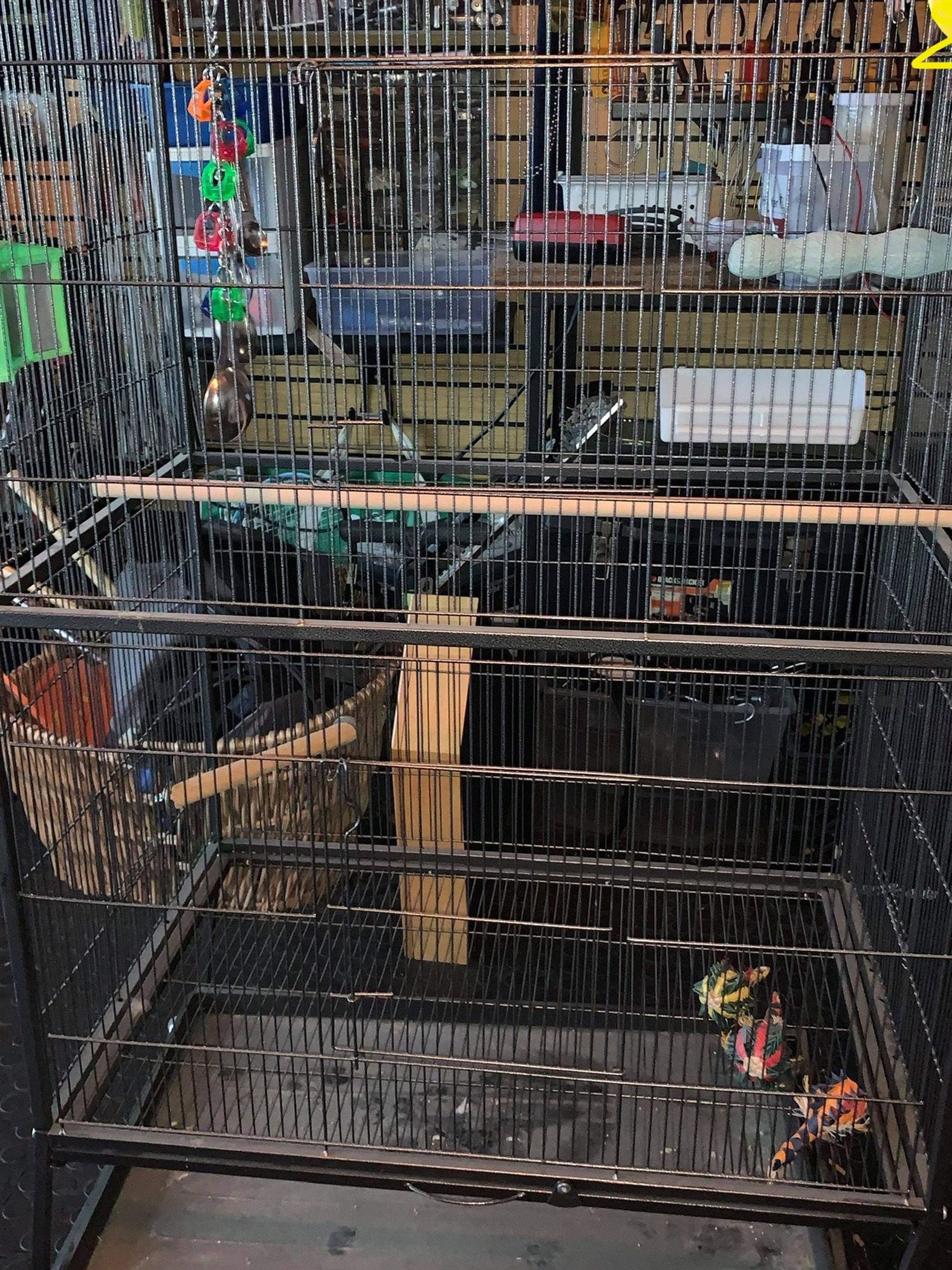 Large Bird Cage and Playstand