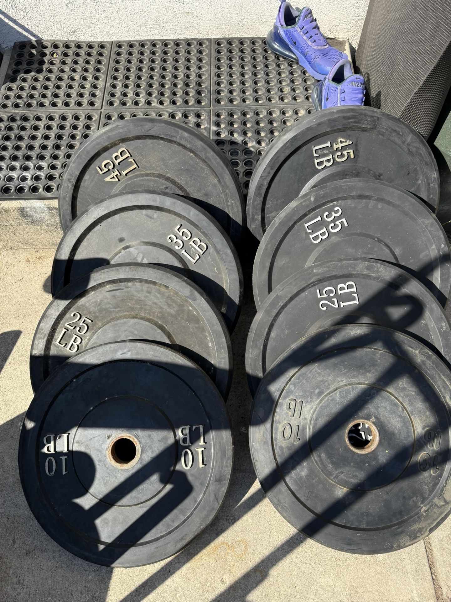 240 Lbs Bumper Plates. Olympic. 