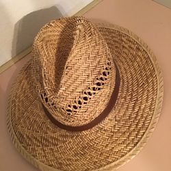 DPC(DORFMAN PACIFIC COMPANY) HANDMADE WIDE BRIM STRAW HAT