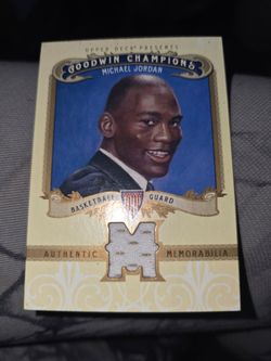 2012 Upper Deck Goodwin Champions Michael Jordan Authentic Memorabilia card (#M-MJ)