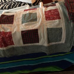 Christmas Patchwork Table Cloth And Matching Napkins