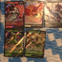 5 Pokémon Cards 