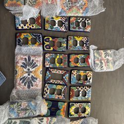 Handpainted Ceramic Outlet Covers 