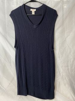 Dockers navy cable knit sweater vest XL