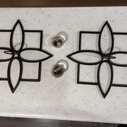 Wall Sconces W/Candle Holders Set (6)