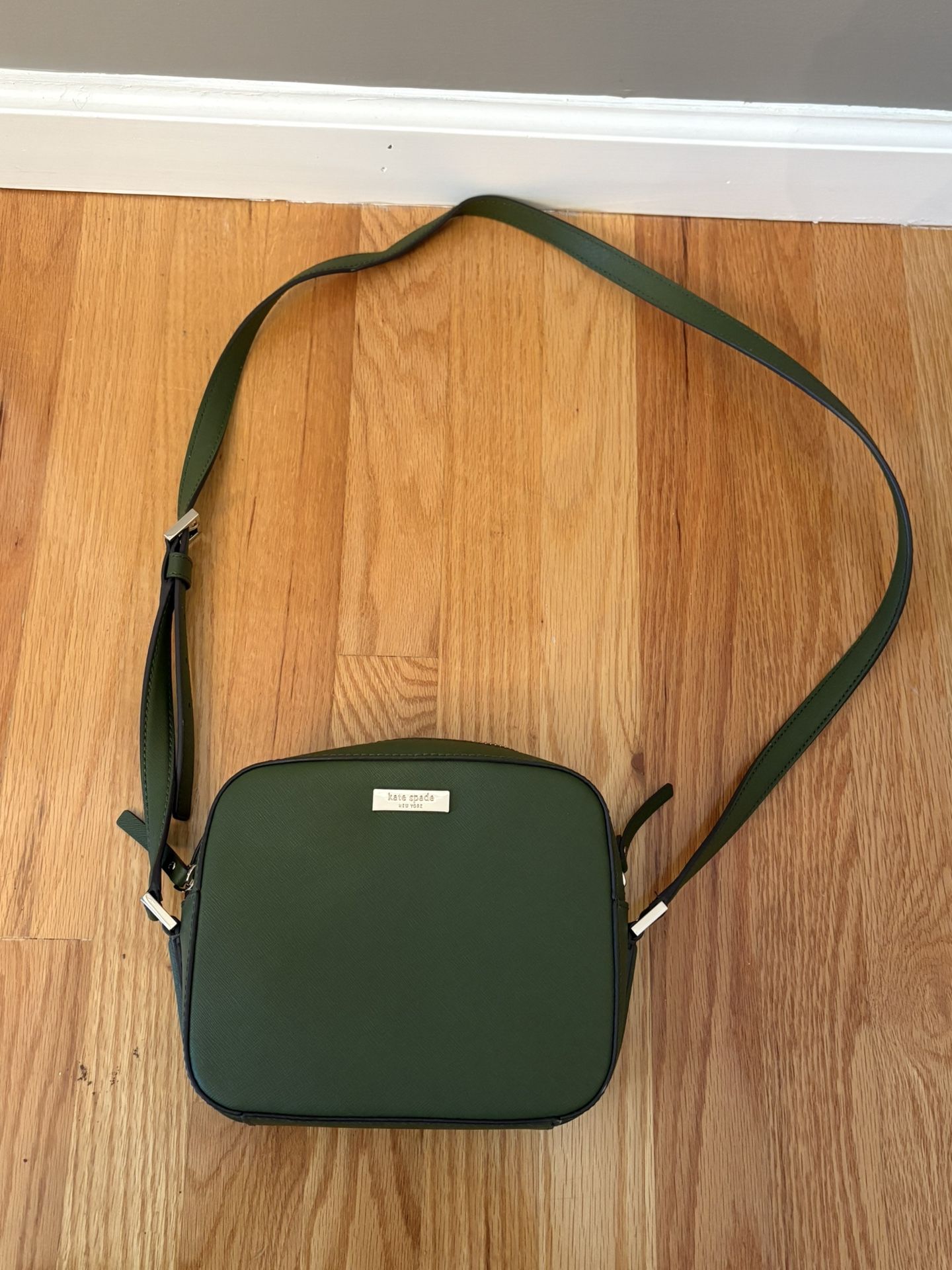 Kate Spade NY Green Leather Adjustable Crossbody Bag