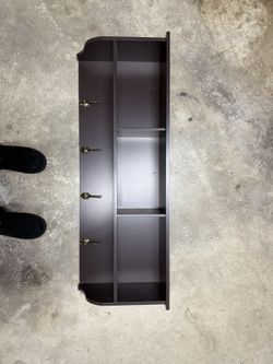 Hanging Shelf With Coat Hooks