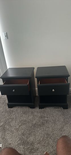Midnight black Side Tables (Set Of 2)