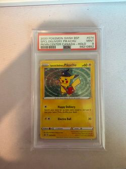 Pokemon Black Star Promo SWSH074 Special Delivery Pikachu PSA 9
