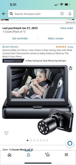 baby car mirror camara