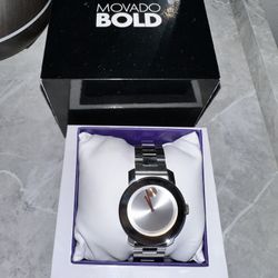 Movado Bold Watch Silver 