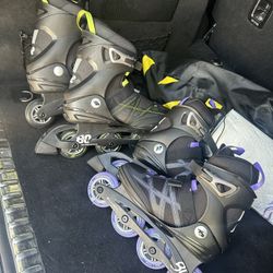 K2 Men & Women Rollerblades Set Of Two - Inline Skates – Great Condition