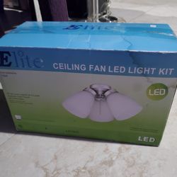 New Brushed Nickle Ceiling Fan Light Kit 