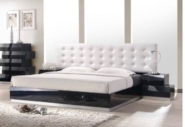 Modern Queen Bedroom 4 pieces set + Mattress