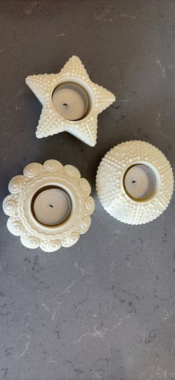 Party Lite Sea Drifters Tea Light Holder Set