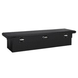 UWS 72 in. Matte Black Aluminum Secure Lock Tool Box with Low Profile (Heavy Packaging