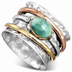 Tricolor Vintage Ring Size 7