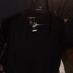 Lane Bryant NWT Black Short Sleeve Shrug Bolero - Plus Size 22/24