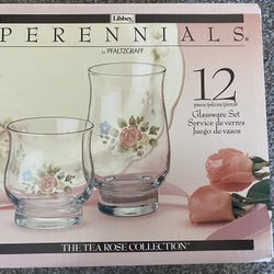 Libbey By: Pfaltzgraff Perennials 12 Piece Glassware Set