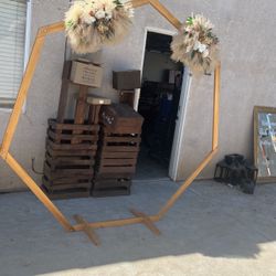 Wedding Arch With Boho Decor