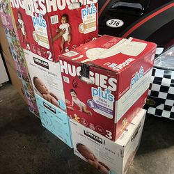 Diapers size 2 size 1 and size 3