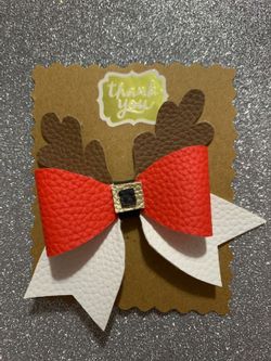 Holiday Vinyl Hair bow
