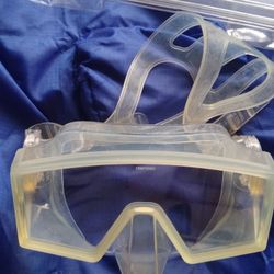 Frameless Dive Mask 100% Clear Silicone Tri View Glass Folding Scuba Diving Snorkeling Freediving Spearfishing Riffe Scubapro Cressi Atomic US High Vo
