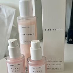 2 Herbivore Cloud Jelly Plumping Hydration Serum And  2 Pink Cloud Creamy Jelly Cleanser Set Of 4