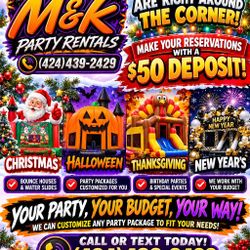 The Holidays Are Around The Coner Dont Forget To Booked With Just $50 Deposite