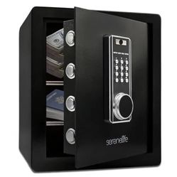SereneLife Electronic Dual Alarm Keypad Digital Safe Box