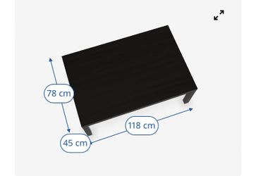 Black Coffee Table. Never Used Still In Original Packaging