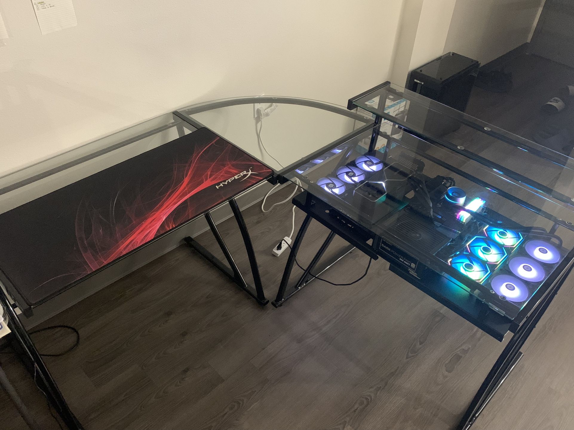 Gaming PC L-Shape Desk Combo