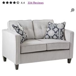 Grey love seat Couch