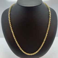 10K Gold Rope Chain. New 