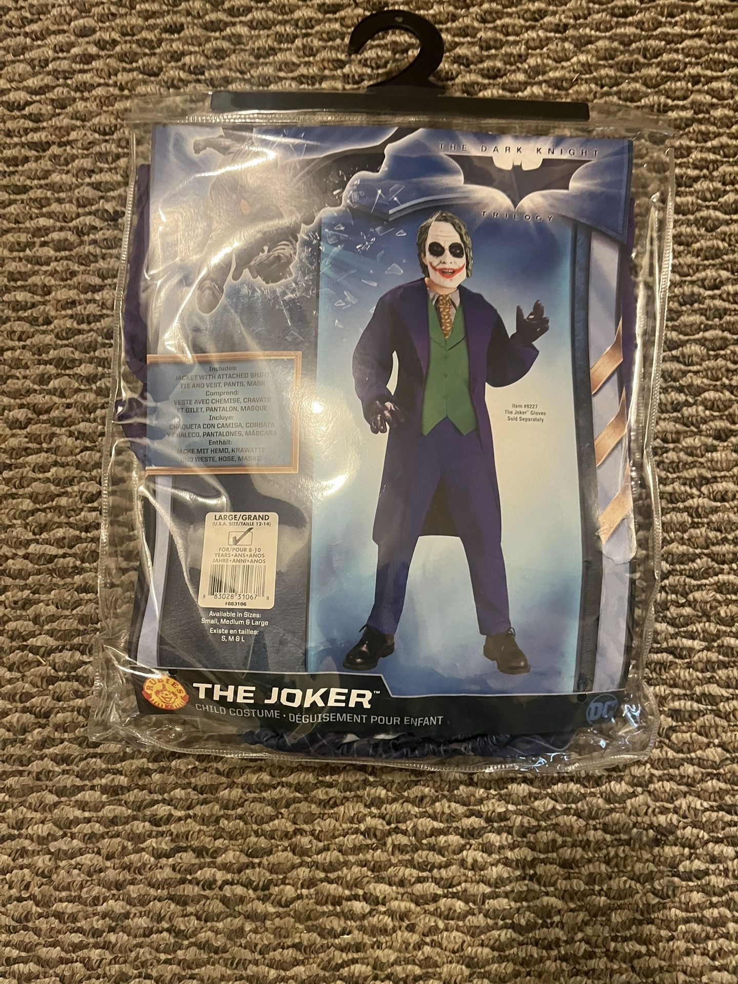 Dark knight joker Costume