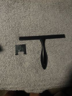 Black Shower Squeegee with Wall Hook