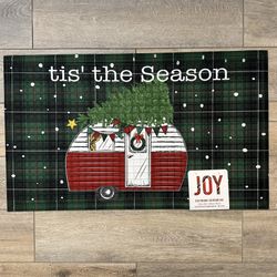 New Christmas Holiday Outdoor Door Mat