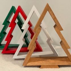 Handcrafted Wooden Christmas Trees
