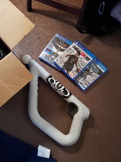 Psvr with aim remote and 3 games