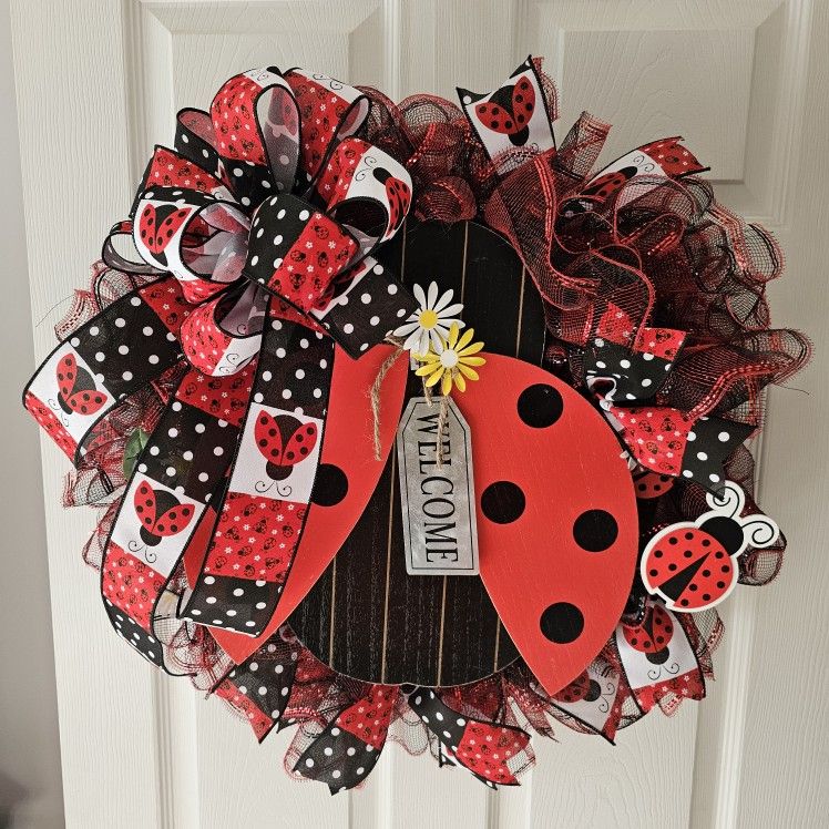Lady Bug Wreath