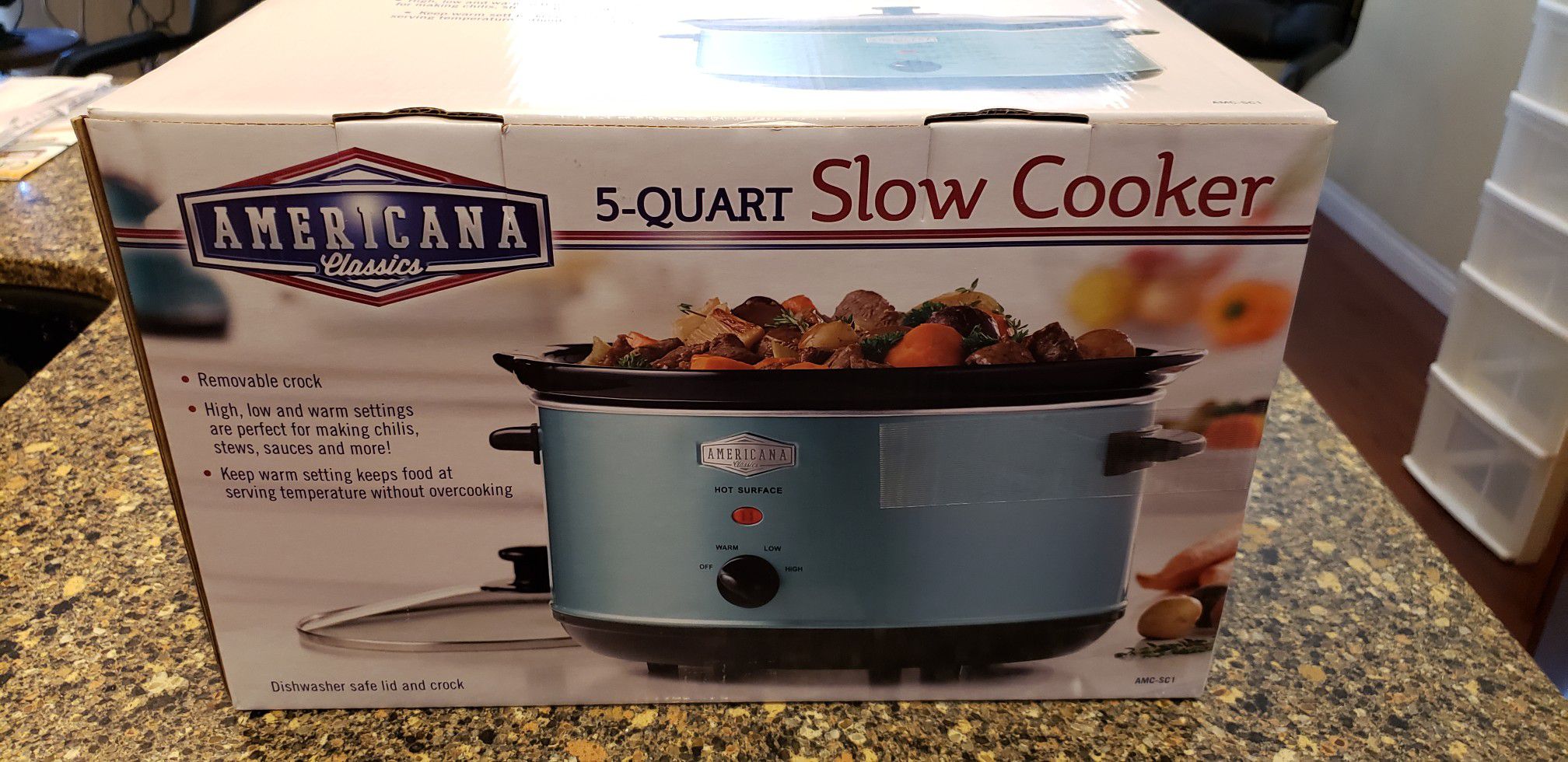 5-Quart Slow Cooker/Crock Pot.