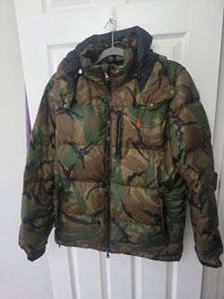 Mens camo polo puffer coat
Polo Ralph Lauren