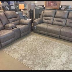 By Ashley Furniture Stoneland Power Reclining Sofa Couch 💥 Brand New ✔️ Fastest Delivery ✅