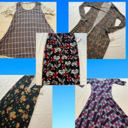 New LuLaRoe Women's XS Lot - Cassie Skirt Nicole Dress Sarah Perfect T Joy